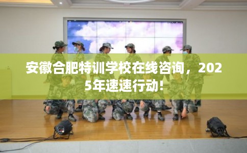 安徽合肥特训学校在线咨询，2025年速速行动!