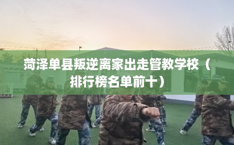 菏泽单县叛逆离家出走管教学校（排行榜名单前十）