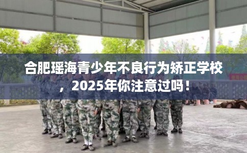 合肥瑶海青少年不良行为矫正学校，2025年你注意过吗！