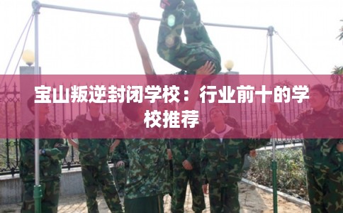 宝山叛逆封闭学校：行业前十的学校推荐