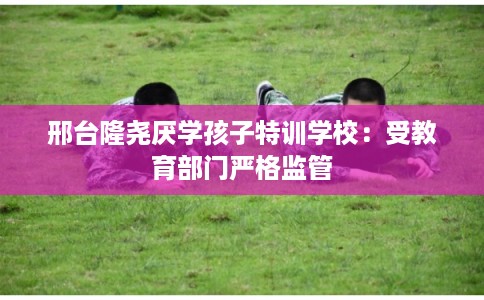 邢台隆尧厌学孩子特训学校：受教育部门严格监管