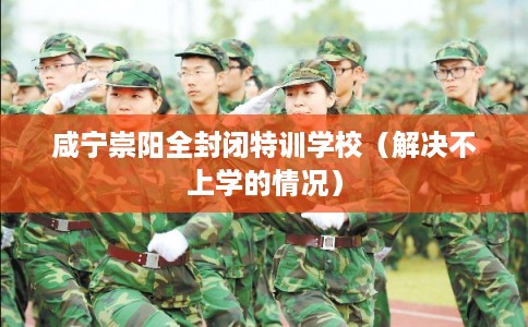 咸宁崇阳全封闭特训学校（解决不上学的情况）