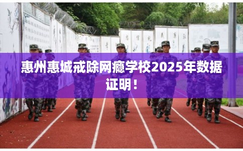 惠州惠城戒除网瘾学校2025年数据证明！