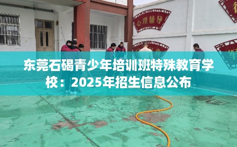 东莞石碣青少年培训班特殊教育学校：2025年招生信息公布