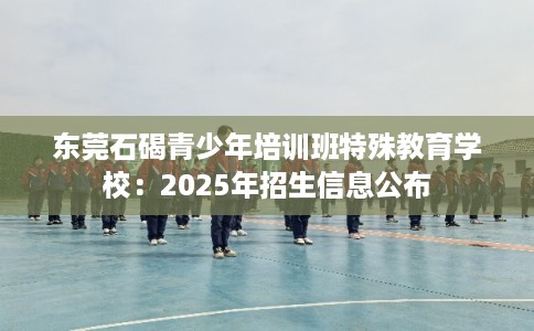东莞石碣青少年培训班特殊教育学校：2025年招生信息公布