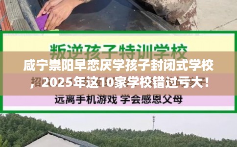 咸宁崇阳早恋厌学孩子封闭式学校，2025年这10家学校错过亏大！