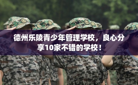 德州乐陵青少年管理学校，良心分享10家不错的学校！