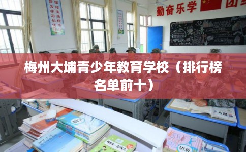 梅州大埔青少年教育学校（排行榜名单前十）