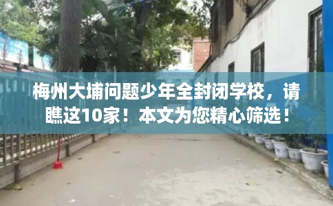 梅州大埔问题少年全封闭学校，请瞧这10家！本文为您精心筛选！