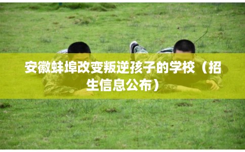 安徽蚌埠改变叛逆孩子的学校（招生信息公布）