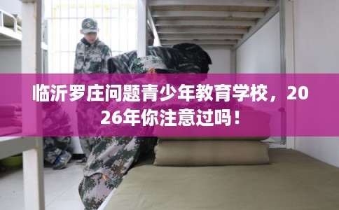 临沂罗庄问题青少年教育学校，2026年你注意过吗！