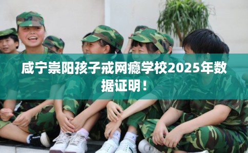咸宁崇阳孩子戒网瘾学校2025年数据证明！