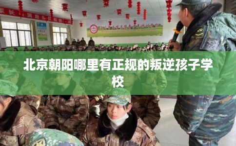 北京朝阳哪里有正规的叛逆孩子学校
