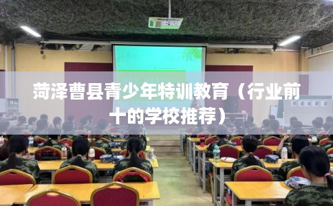 菏泽曹县青少年特训教育（行业前十的学校推荐）