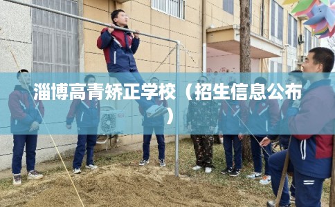 淄博高青矫正学校（招生信息公布）