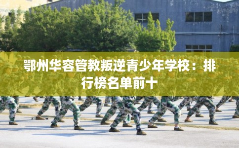 鄂州华容管教叛逆青少年学校：排行榜名单前十