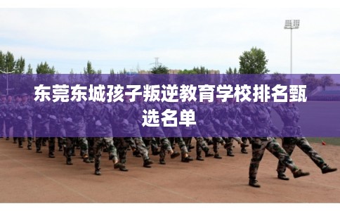 东莞东城孩子叛逆教育学校排名甄选名单