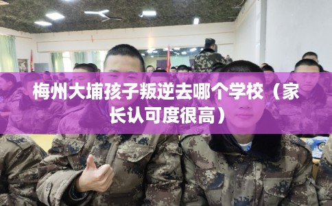 梅州大埔孩子叛逆去哪个学校（家长认可度很高）