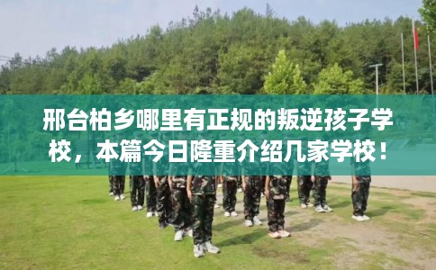 邢台柏乡哪里有正规的叛逆孩子学校，本篇今日隆重介绍几家学校！