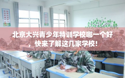 北京大兴青少年特训学校哪一个好，快来了解这几家学校!