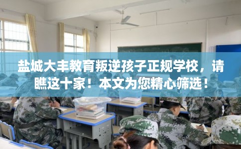 盐城大丰教育叛逆孩子正规学校，请瞧这十家！本文为您精心筛选！