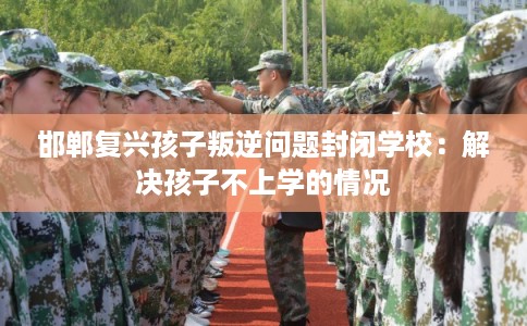 邯郸复兴孩子叛逆问题封闭学校：解决孩子不上学的情况