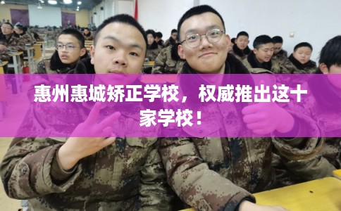 惠州惠城矫正学校，权威推出这十家学校！