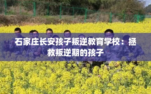 石家庄长安孩子叛逆教育学校：拯救叛逆期的孩子